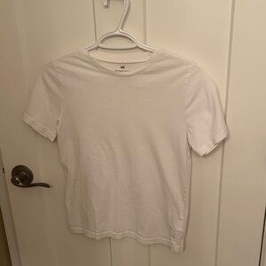 H&M Kids White Short Sleeve Tee, size 10-12